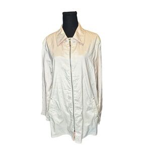 Gelco Reversible Windbreaker Jacket | Cream & Orange | Size 16 (GB) US XL